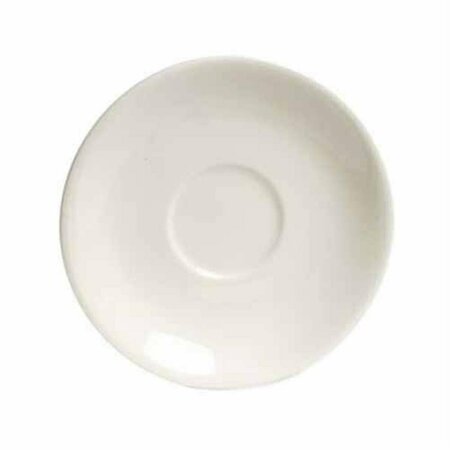TUXTON CHINA Reno 9.63 in. Wide Rim Plate - White Porcelain - 2 Dozen TRE-009